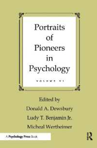 Portraits of Pioneers in Psychology : Volume VI (Portraits of Pioneers in Psychology Series)
