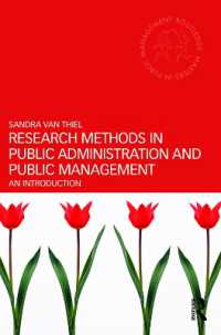Research Methods in Public Administration and Public Management : An Introduction (Routledge Masters in Public Management)