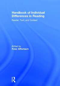読解の個人差ハンドブック<br>Handbook of Individual Differences in Reading : Reader, Text, and Context