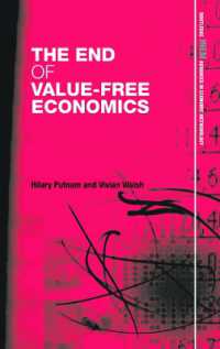 経済学における規範的価値<br>The End of Value-Free Economics (Routledge Inem Advances in Economic Methodology)