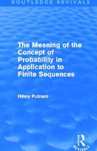 The Meaning of the Concept of Probability in Application to Finite Sequences (Routledge Revivals) (Routledge Revivals)