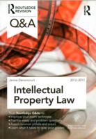 Intellectual Property Law 2012-2013 (Questions and Answers) （3 Revised）