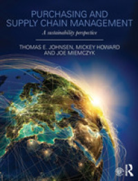 購買・サプライチェーン管理：持続可能性の視点<br>Purchasing and Supply Chain Management : A Sustainability Perspective