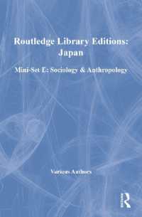 ラウトレッジ名著復刻叢書：日本（全８４巻）ミニセットＥ：社会学・人類学（全１０巻）POD版<br>RLE: Japan Mini-Set E: Sociology & Anthropology