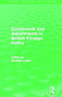Constraints and Adjustments in British Foreign Policy (Routledge Revivals) (Routledge Revivals)