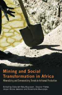 Mining and Social Transformation in Africa : Mineralizing and Democratizing Trends in Artisanal Production (Routledge Studies in Development and Society)
