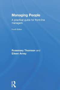 人材管理：現場マネジャー向け実践ガイド（第４版）<br>Managing People : A Practical Guide for Front-line Managers （4TH）