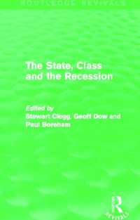 The State, Class and the Recession (Routledge Revivals) (Routledge Revivals)