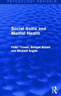 Social Skills and Mental Health (Psychology Revivals)