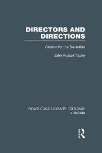 Directors and Directions : Cinema for the Seventies (Routledge Library Editions: Cinema)