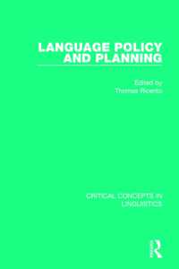 Language Policy and Planning (Critical Concepts in Linguistics)