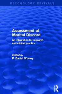 Assessment of Marital Discord (Psychology Revivals) : An Integration for Research and Clinical Practice (Psychology Revivals)