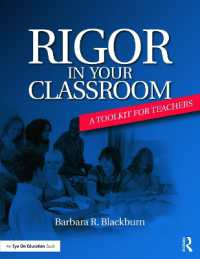 Rigor in Your Classroom : A Toolkit for Teachers -- Paperback / softback
