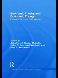 Economic Theory and Economic Thought : Essays in honour of Ian Steedman (Routledge Studies in the History of Economics)