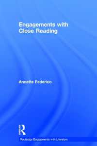 文学の精読への取り組み（テキスト）<br>Engagements with Close Reading (Routledge Engagements with Literature)