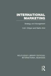 International Marketing (RLE International Business) : Strategy and Management (Routledge Library Editions: International Business)