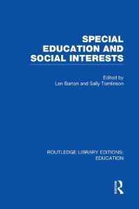 Special Education and Social Interests (RLE Edu M) (Routledge Library Editions: Education)