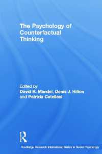 The Psychology of Counterfactual Thinking (Routledge Research International Series in Social Psychology)