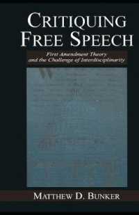 Critiquing Free Speech : First Amendment theory and the Challenge of Interdisciplinarity (Routledge Communication Series)