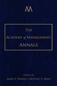 The Academy of Management Annals 〈2〉