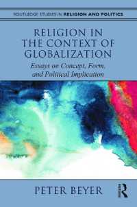 Religion in the Context of Globalization : Essays on Concept, Form, and Political Implication (Routledge Studies in Religion and Politics)