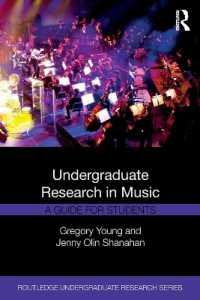 音楽学部生のための研究法<br>Undergraduate Research in Music : A Guide for Students (Routledge Undergraduate Research Series)