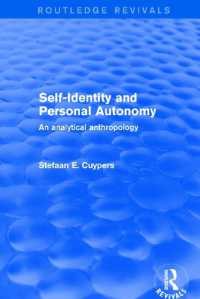 Self-Identity and Personal Autonomy : An Analytical Anthropology (Routledge Revivals)