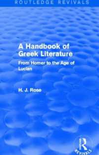 A Handbook of Greek Literature (Routledge Revivals) : From Homer to the Age of Lucian (Routledge Revivals)