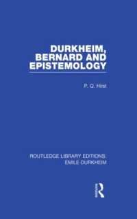 Durkheim, Bernard and Epistemology (Routledge Library Editions: Emile Durkheim)