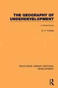 The Geography of Underdevelopment : A Critical Survey (Routledge Library Editions: Development)
