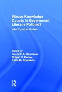 Whose Knowledge Counts in Government Literacy Policies? : Why Expertise Matters