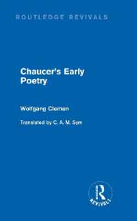 Chaucer's Early Poetry (Routledge Revivals) (Routledge Revivals)