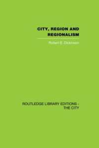 City, Region and Regionalism : A geographical contribution to human ecology