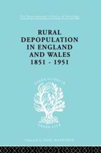 Rural Depopulation in England and Wales, 1851-1951 (International Library of Sociology)
