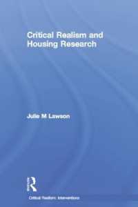 Critical Realism and Housing Research (Ontological Explorations Routledge Critical Realism)