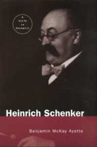 Heinrich Schenker : A Research and Information Guide (Routledge Music Bibliographies)