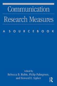 Communication Research Measures : A Sourcebook (Routledge Communication Series)
