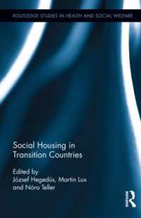 Social Housing in Transition Countries (Routledge Studies in Health and Social Welfare)