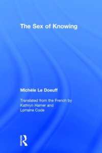 ミシェル・ル・ドゥーフ著／知の性（英訳）<br>The Sex of Knowing
