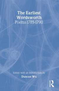 The Earliest Wordsworth : Poems 1785-1790 (Fyfield Books)