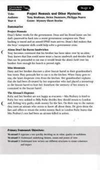 Literacy World Comets Stage 4: Project Nemesis Guided Reading Card Fra