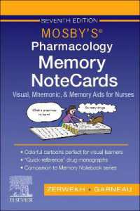 Mosby's Pharmacology Memory NoteCards : Visual, Mnemonic, and Memory AIDS for Nurses （7TH Spiral）