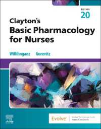 看護師のための薬理学（第２０版）<br>Clayton's Basic Pharmacology for Nurses （20TH）