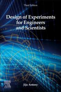 理工系のための実験計画（第３版）<br>Design of Experiments for Engineers and Scientists （3RD）