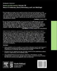 メディア経済学ハンドブック（第１巻Ｂ）<br>Handbook of Media Economics, vol 1B (Handbooks in Economics)