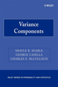 分散成分<br>Variance Components (Wiley Series in Probability and Statistics)