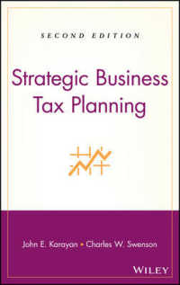 戦略的法人事業税計画（第２版）<br>Strategic Business Tax Planning （2ND）