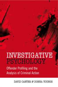 犯罪心理学<br>Investigative Psychology : Analysing Criminal Action