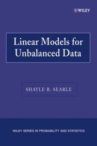 Linear Models for Unbalanced Data (Wiley Series in Probability and Statistics)
