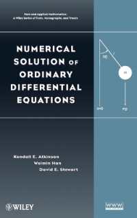 常微分方程式の数値解法<br>Numerical Solution of Ordinary Differential Equations (Pure and Applied Mathematics (Wiley))
